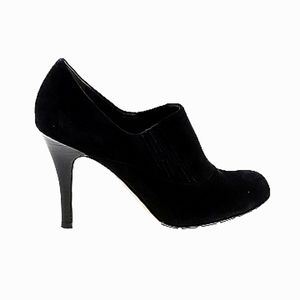 Cole Haan Black Suede Ankle Bootie with Heel